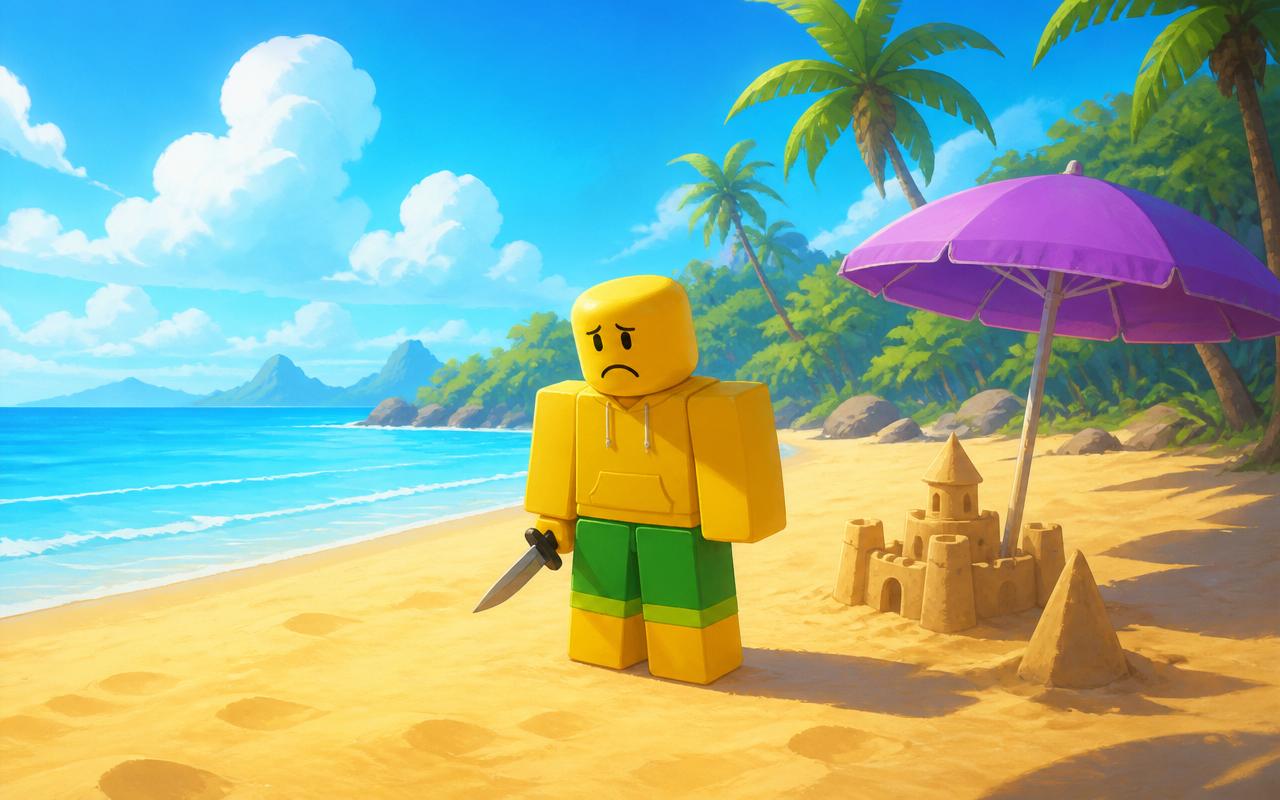Roblox player before shopping on Bloxyland